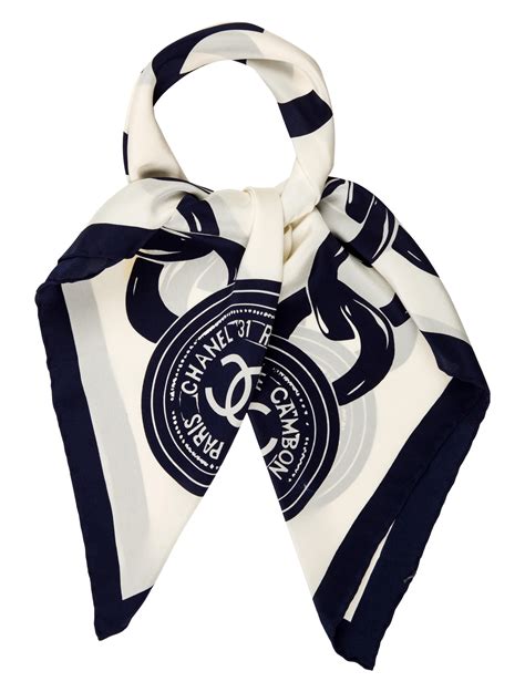 chanel square scarf.